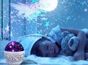 Nowoczesna lampa nocna z efektem galaktyki dla każdego wnętrza
