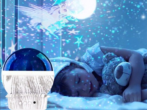 Nowoczesna lampa nocna z efektem galaktyki dla każdego wnętrza
