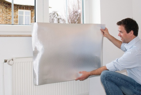 1,1m 50cm Ekran zagrzejnikowa pianka 3mm ALU połysk refleksyjna