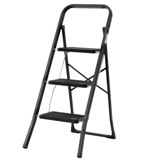 Składany Podest roboczy trójstopniowy 150kg stal WYTRZYMAŁY