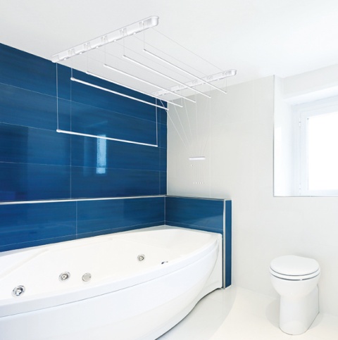 Suszarka sufitowa łazienka balkon 6prętów 200cm biała