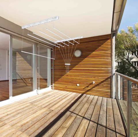 Suszarka sufitowa  łazienka balkon  6prętów 110cm biała