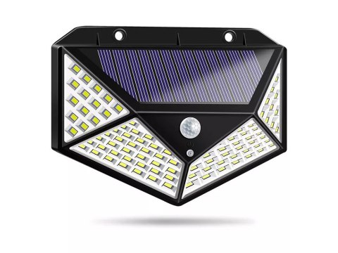 Nowoczesna lampa solarna z czujnikiem ruchu i zmierzchu 600lm