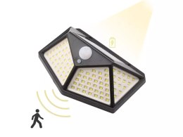 Nowoczesna lampa solarna z czujnikiem ruchu i zmierzchu 600lm
