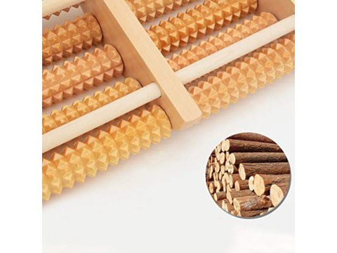 Masażer stópy drewniany roller 2x5 pomasujemy stopki ?