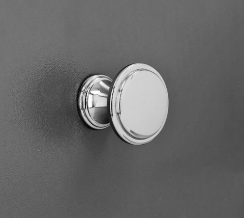 Gałka meblowa okrągła gładka chrom 3cm szafki szuflady