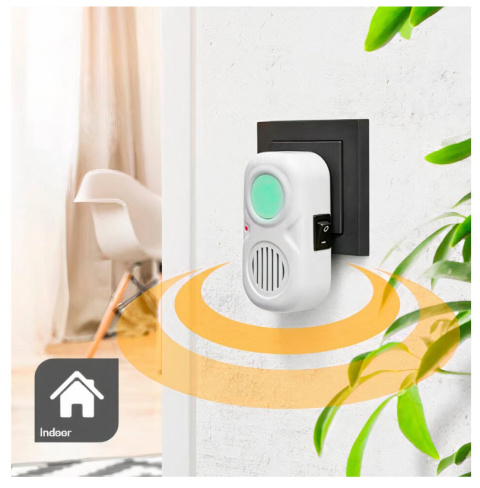 Odstraszacz myszy szczurów 60m gniazdka ultradzwiekowy