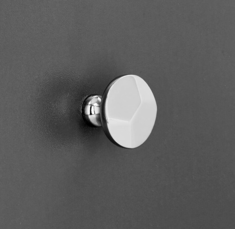 Gałka meblowa niesymetryczna chrom 3,5cm szafki szuflady