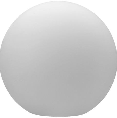 Lampa biała KULA IP44 LED solar słoneczny 30cm wbijana