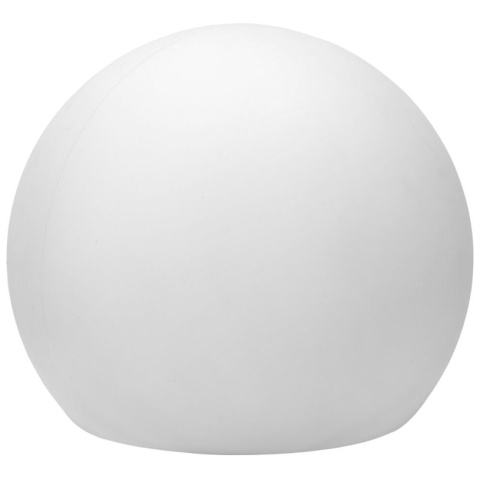 Lampa biała KULA IP44 LED solar słoneczny 20cm wbijana