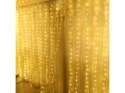 Kurtyna LED świetlna 300 lampek druciki 3x3m wiszące lampki