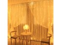 Kurtyna LED świetlna 300 lampek druciki 3x3m wiszące lampki