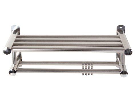 Półka 39cm chrom aluminium łazeinka kuchnia haczyki