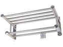 Półka 39cm chrom aluminium łazeinka kuchnia haczyki