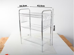 Nowoczesna suszarka do naczyń na trzy poziomy dla każdej kuchni