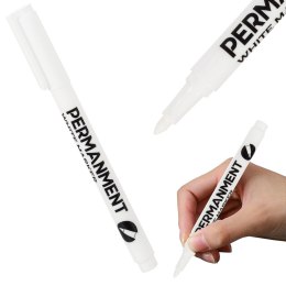 Biały marker permanentny do oznaczania różnorodnych powierzchni