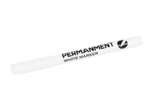 Biały marker permanentny do oznaczania różnorodnych powierzchni