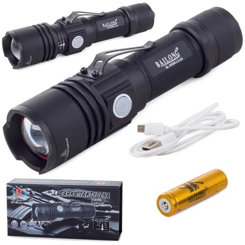 Nowoczesna latarka LED z systemem zoom - idealna do użytku outdoorowego
