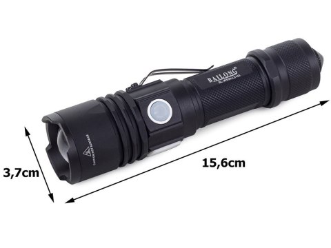 Nowoczesna latarka LED z systemem zoom - idealna do użytku outdoorowego