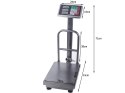 Waga magazyn 30x40cm 100kg LCD AKU 230V oparcie