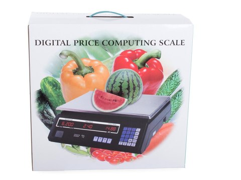 Waga elektroniczna 40kg z wyświetlaczem LCD i akumulatorem