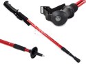 Teleskopowe kijki do nordic walking - czerwone, wyjątkowa jakość wykonania