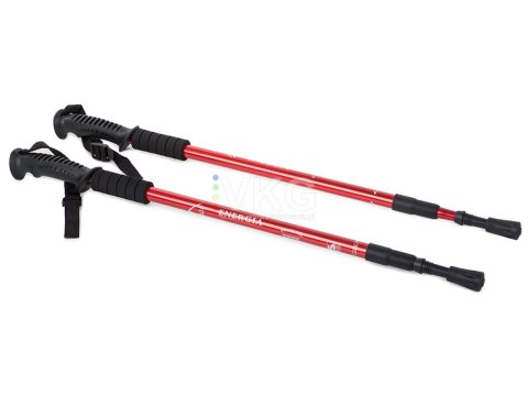 Teleskopowe kijki do nordic walking - czerwone, wyjątkowa jakość wykonania