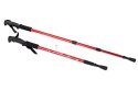 Teleskopowe kijki do nordic walking - czerwone, wyjątkowa jakość wykonania