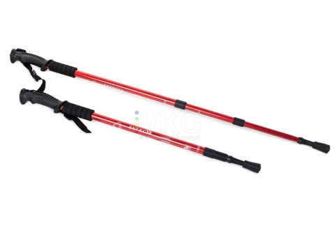 Teleskopowe kijki do nordic walking - czerwone, wyjątkowa jakość wykonania