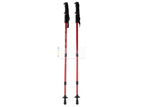 Teleskopowe kijki do nordic walking - czerwone, wyjątkowa jakość wykonania