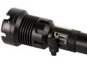 Latarka LED 29cm taktyczna 1000m IPX5 ALU AKU USB-C