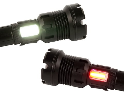 Latarka LED 29cm taktyczna 1000m IPX5 ALU AKU USB-C