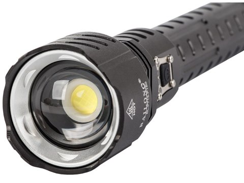 Nowoczesna latarka LED z funkcją Power Bank i regulacją zoomu