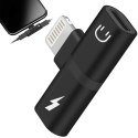 Nowoczesny rozdzielacz adapter Lightning 2w1 do iPhone i iPad