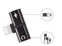 Nowoczesny rozdzielacz adapter Lightning 2w1 do iPhone i iPad