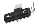Nowoczesny rozdzielacz adapter Lightning 2w1 do iPhone i iPad