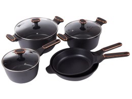 Garnki ZESTAW 8szt indukcja gaz elektro non stick aluminium