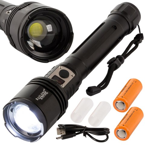 Latarka LED AKU ALU lotnicze wojskowa IPX5 1000m