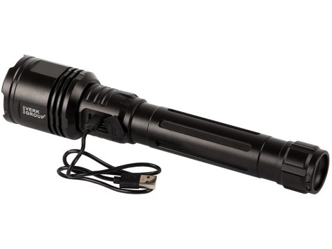 Latarka LED AKU ALU lotnicze wojskowa IPX5 1000m