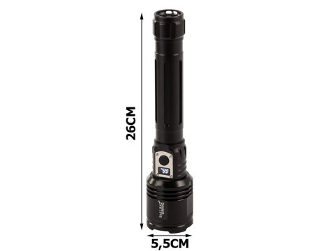 Latarka LED AKU ALU lotnicze wojskowa IPX5 1000m