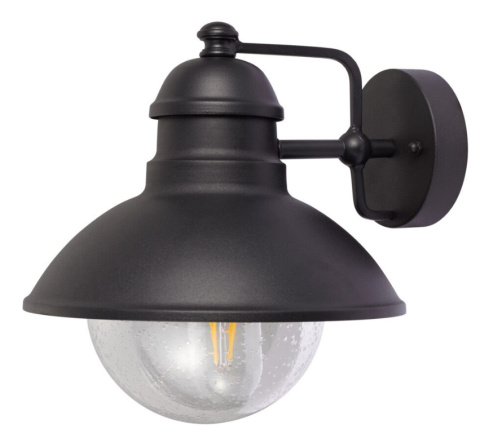 Lampa latarnia Bretania kinkiet IP44 czarna ścienna