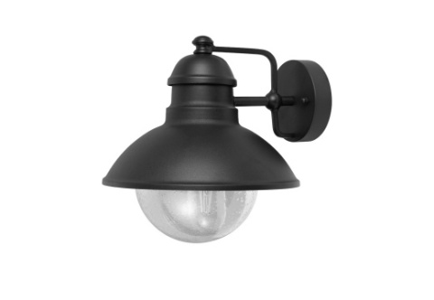 Lampa latarnia Bretania kinkiet IP44 czarna ścienna