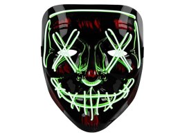 Maska LED świecąca LEDowa halloween impreza purge wysoka