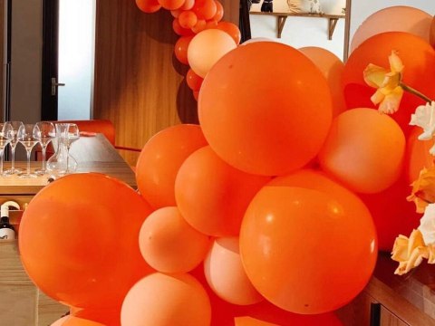 Zestaw balonów na Halloween - Czarno-pomarańczowy mix dla Twojej imprezy!