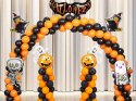 Zestaw balonów na Halloween - Czarno-pomarańczowy mix dla Twojej imprezy!