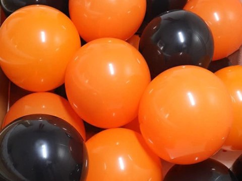 Zestaw balonów na Halloween - Czarno-pomarańczowy mix dla Twojej imprezy!