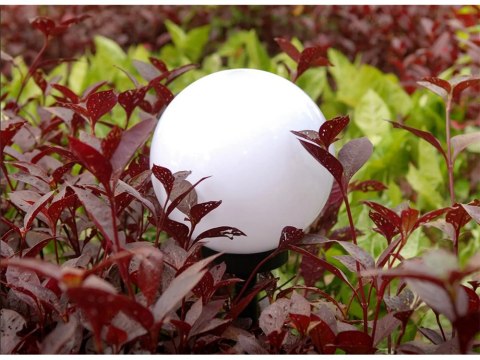 Słoneczne lampki LED 4x lampa solarna ogrodowa kula biała wbijana 10 cm