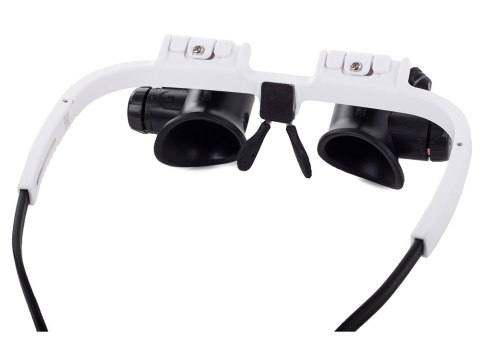 Lupa okulary zegarmistrz jubiler naprawa 8x 23x LED białe