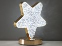 Nowoczesna lampka nocna w kształcie gwiazdy z efektem kryształu RGB