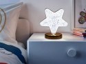 Nowoczesna lampka nocna w kształcie gwiazdy z efektem kryształu RGB